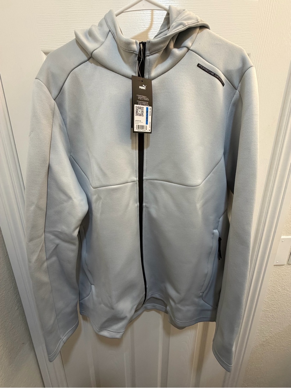NWT PUMA Porsche Design Hooded Sweat Jacket XL Frozen Gray 629479-05
